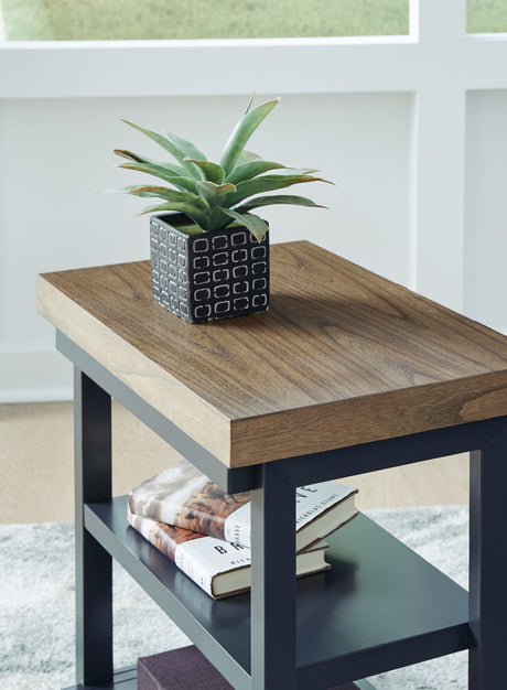 Landocken Brown/Blue Table by Ashley at Eve Furniture