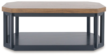 Landocken Brown/Blue Table by Ashley at Eve Furniture
