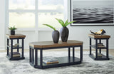 Landocken Brown/Blue Table by ASHLEY FURNITURE at Eve Furniture