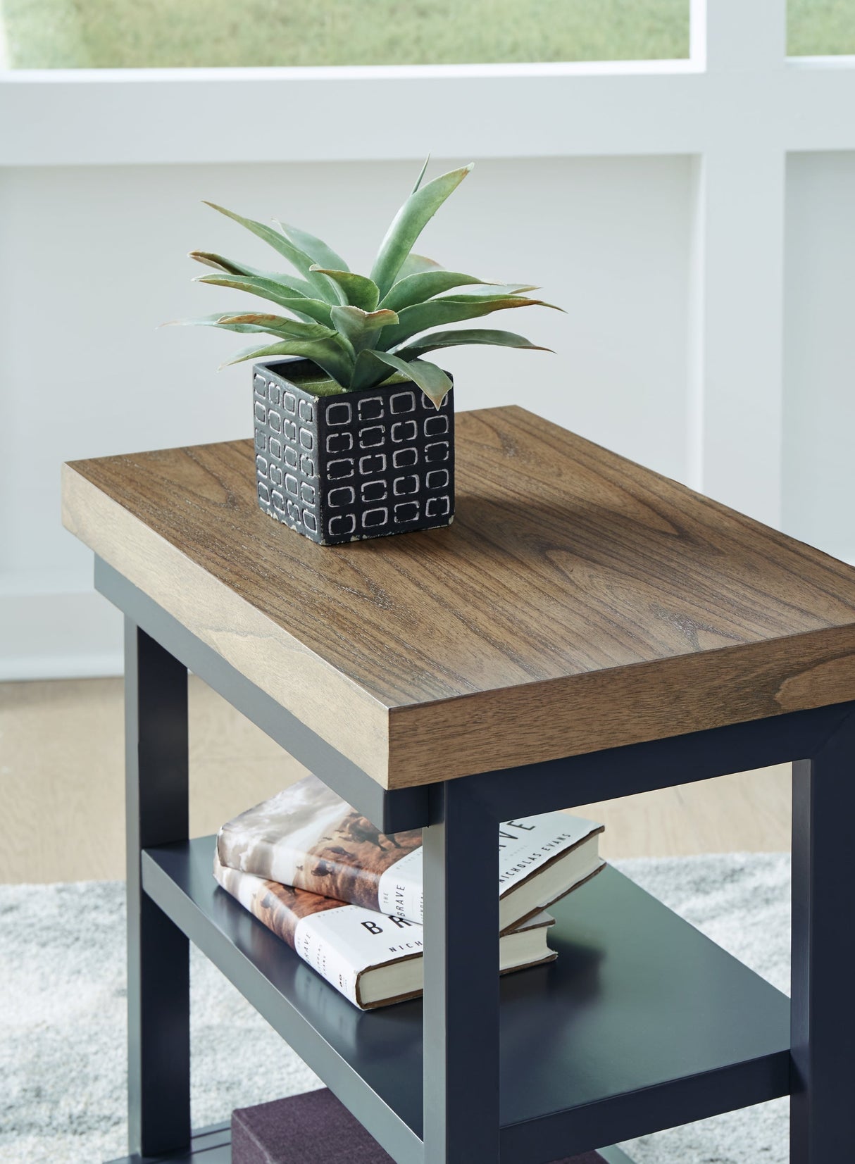 Landocken Brown/Blue Table by ASHLEY FURNITURE at Eve Furniture