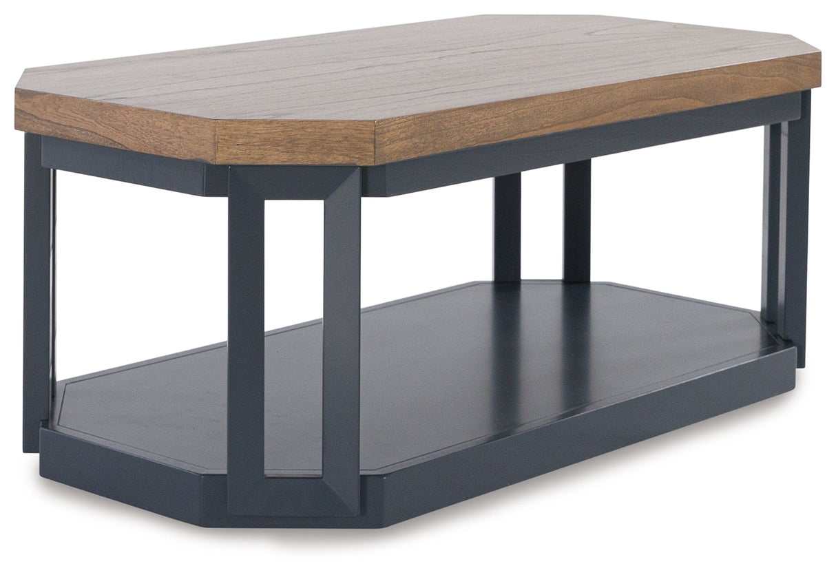 Landocken Brown/Blue Table by ASHLEY FURNITURE at Eve Furniture