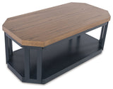 Landocken Brown/Blue Table by ASHLEY FURNITURE at Eve Furniture