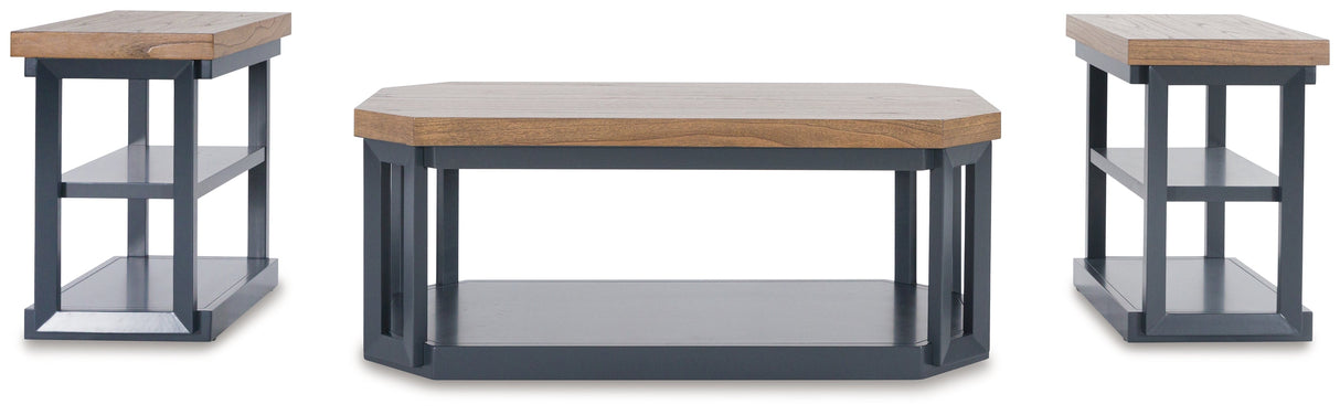 Landocken Brown/Blue Table by ASHLEY FURNITURE at Eve Furniture