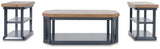 Landocken Brown/Blue Table by ASHLEY FURNITURE at Eve Furniture