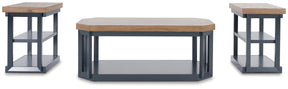 Landocken Brown/Blue Table by ASHLEY FURNITURE at Eve Furniture
