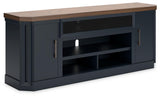 Landocken Two-tone 83" TV Stand by Ashley at Eve Furniture