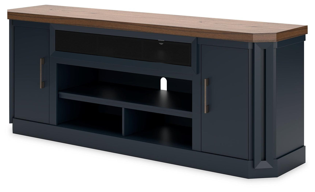 Landocken Two-tone 83" TV Stand by Ashley at Eve Furniture