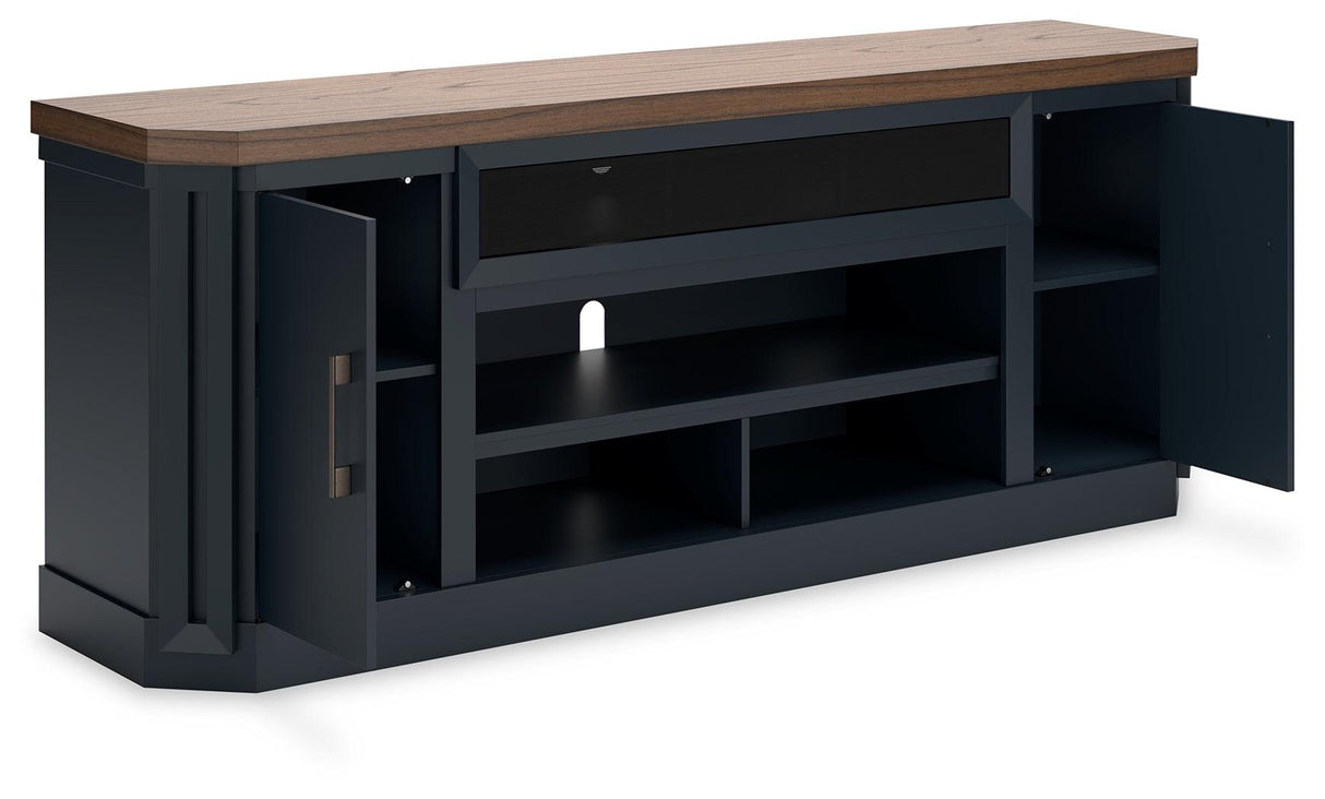 Landocken Two-tone 83" TV Stand by Ashley at Eve Furniture