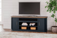 Landocken Two-tone 83" TV Stand by Ashley at Eve Furniture