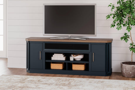 Landocken Two-tone 83" TV Stand by Ashley at Eve Furniture