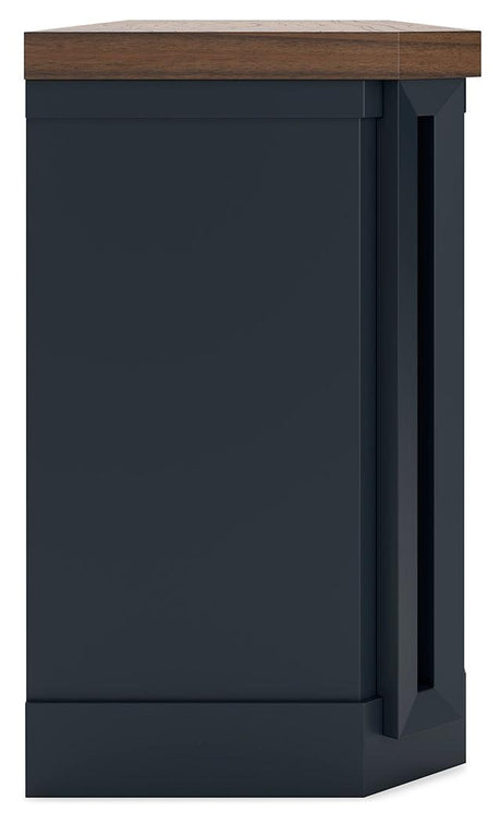 Landocken Two-tone 83" TV Stand by Ashley at Eve Furniture