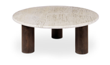 Landon Coffee Table Beige Travertine by Moe's Home at Eve Furniture