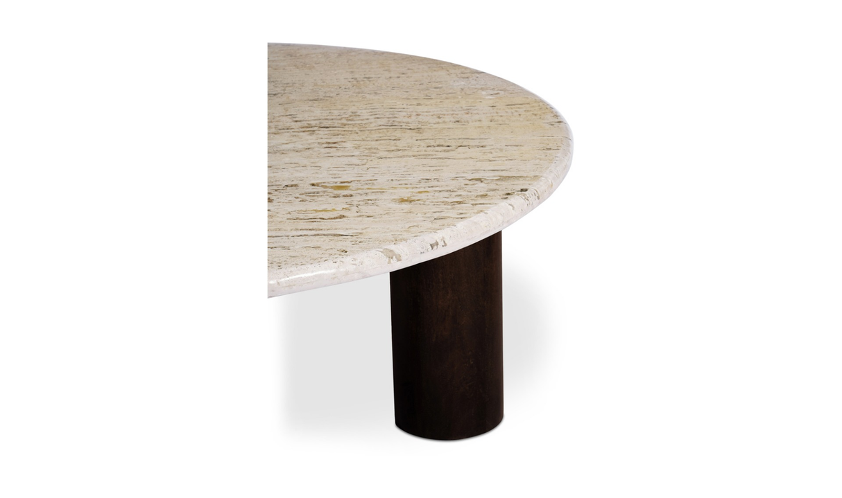 Landon Coffee Table Beige Travertine by Moe's Home at Eve Furniture