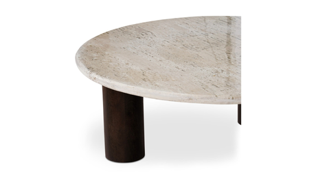 Landon Coffee Table Beige Travertine by Moe's Home at Eve Furniture