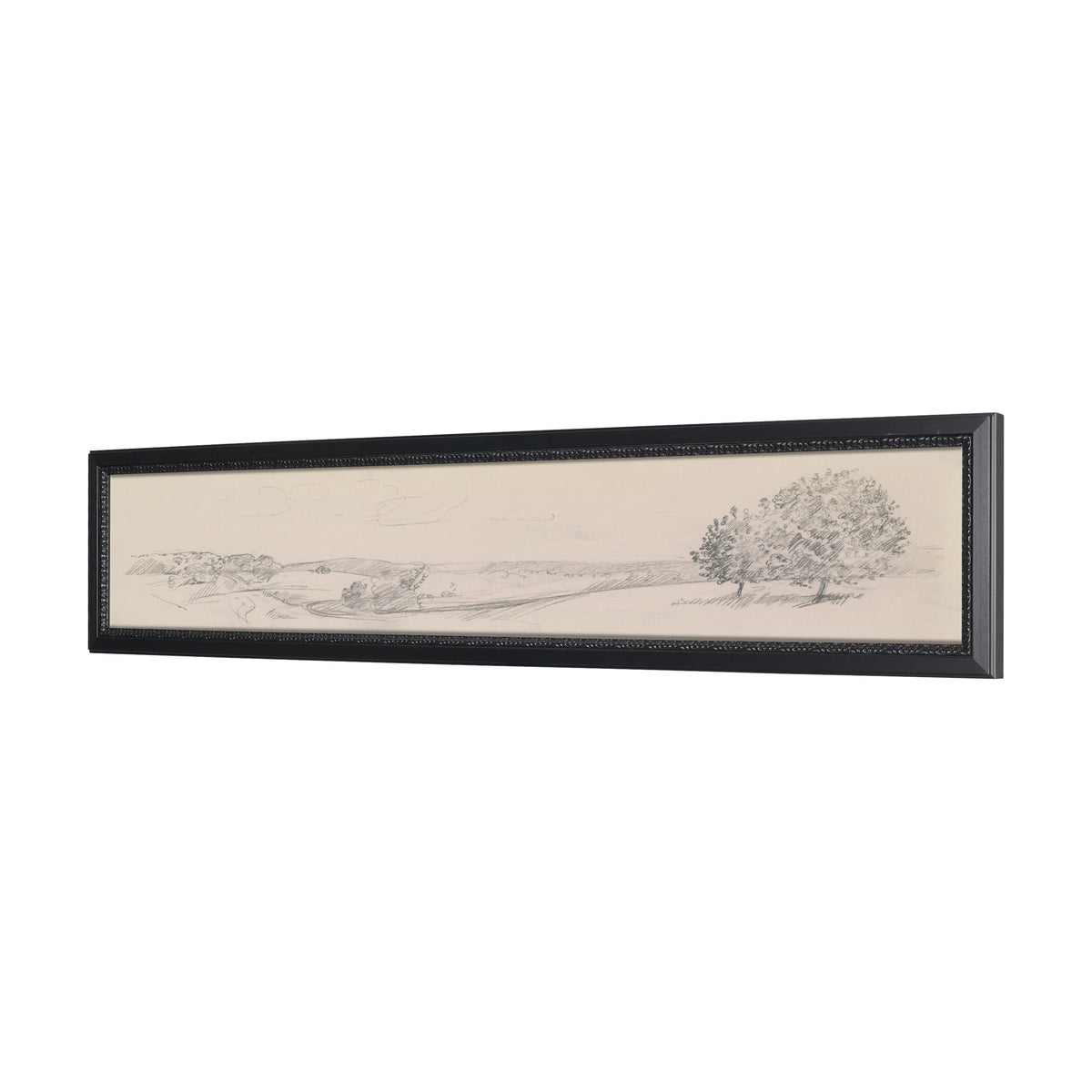 Landscape in Graphite No.2 by Mercana Studio Textured Framed Artwork Matted by Mercana at Eve Furniture