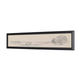 Landscape in Graphite No.2 by Mercana Studio Textured Framed Artwork Matted by Mercana at Eve Furniture
