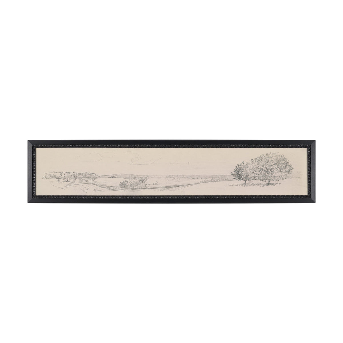 Landscape in Graphite No.2 by Mercana Studio Textured Framed Artwork Matted by Mercana at Eve Furniture