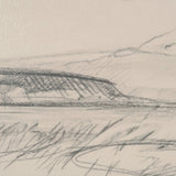 Landscape in Graphite No.3 by Mercana Studio Textured Framed Artwork Matted by Mercana at Eve Furniture
