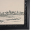 Landscape in Graphite No.3 by Mercana Studio Textured Framed Artwork Matted by Mercana at Eve Furniture