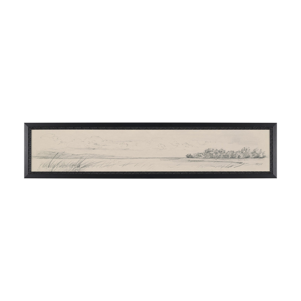 Landscape in Graphite No.3 by Mercana Studio Textured Framed Artwork Matted by Mercana at Eve Furniture