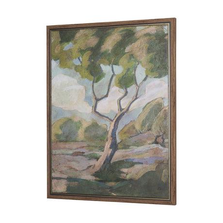 Landscape Tapestry I by Mercana Studio Hand-Embellished Textured Framed Canvas Artwork by Mercana at Eve Furniture