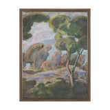 Landscape Tapestry II by Mercana Studio Hand-Embellished Textured Framed Canvas Artwork by Mercana at Eve Furniture