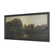 Landscape with Ducks by Charles-Francois Daubigny Textured Framed Artwork Matted by Mercana at Eve Furniture