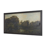 Landscape with Ducks by Charles-Francois Daubigny Textured Framed Artwork Matted by Mercana at Eve Furniture