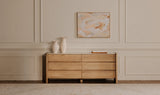 Lane 6 Drawer Dresser Natural by Moe's Home at Eve Furniture