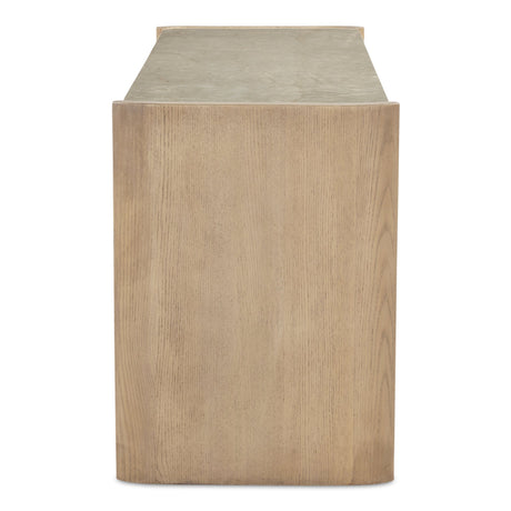 Lane 6 Drawer Dresser Natural by Moe's Home at Eve Furniture