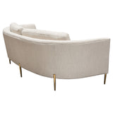 Diamond Sofa Lane Cream Fabric Sofa by Diamond Sofa at Eve Furniture