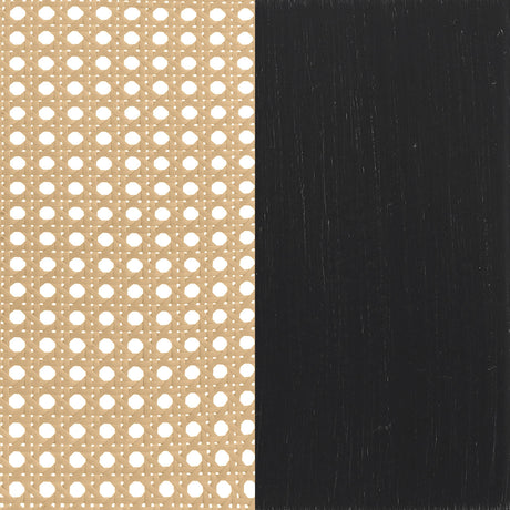 Lanewood Black Polyethylene PE Rattan Upholstered Metal Queen Bed by Coaster at Eve Furniture