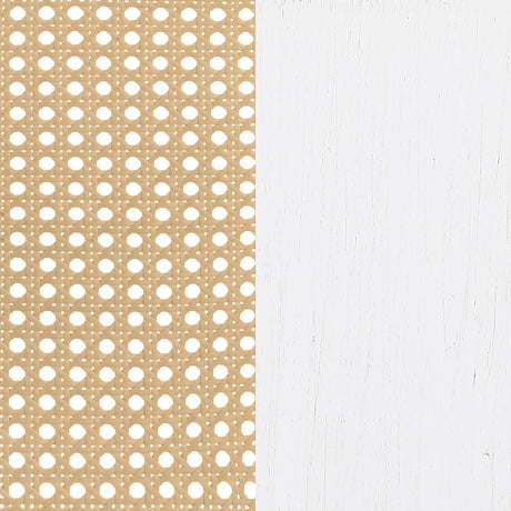 Lanewood White Polyethylene PE Rattan Upholstered Metal Queen Bed by Coaster at Eve Furniture