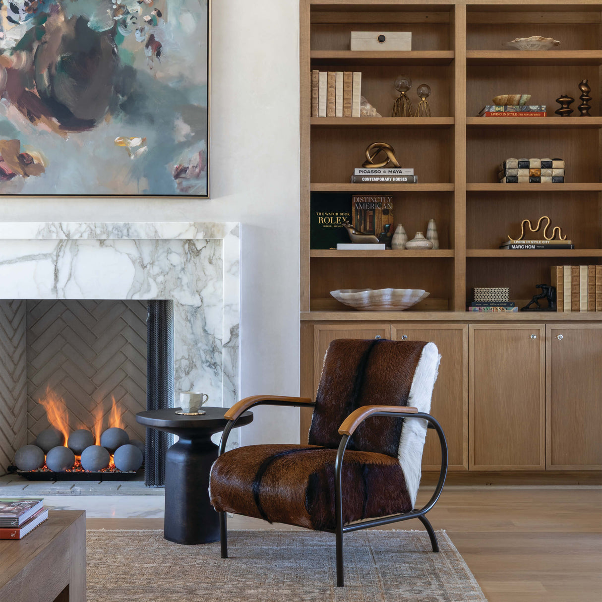 Laney Chair, Brown by Dovetail at Eve Furniture