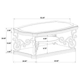 Laney Dark Merlot 2-Piece Glass Top Coffee and End Table Set by Coaster at Eve Furniture