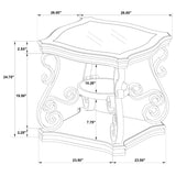 Laney Dark Merlot 3-Piece Glass Top Coffee and End Table Set by Coaster at Eve Furniture