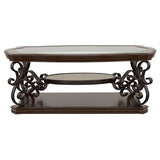 Laney Dark Merlot 3-Piece Glass Top Coffee and End Table Set by Coaster at Eve Furniture