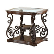 Laney Deep Merlot/Clear End Table by Coaster at Eve Furniture