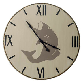Langara Round Oversize Lakeside Wall Clock by Mercana at Eve Furniture