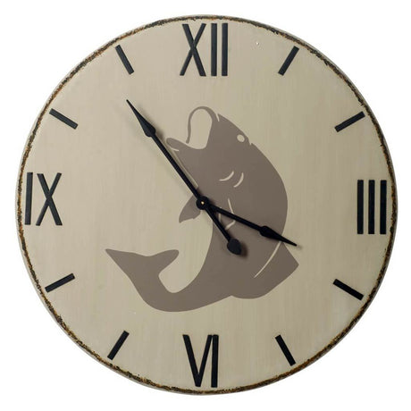 Langara Round Oversize Lakeside Wall Clock by Mercana at Eve Furniture