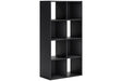 Langdrew Black Eight Cube Organizer by Ashley at Eve Furniture
