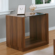 Langenthal Black/Dark Walnut End Table by Furniture of America at Eve Furniture