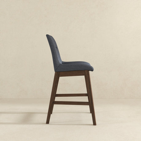 Langlade Fabric Upholstered Counter Stool in Gray (Set of 2) by Ashcroft Furniture at Eve Furniture