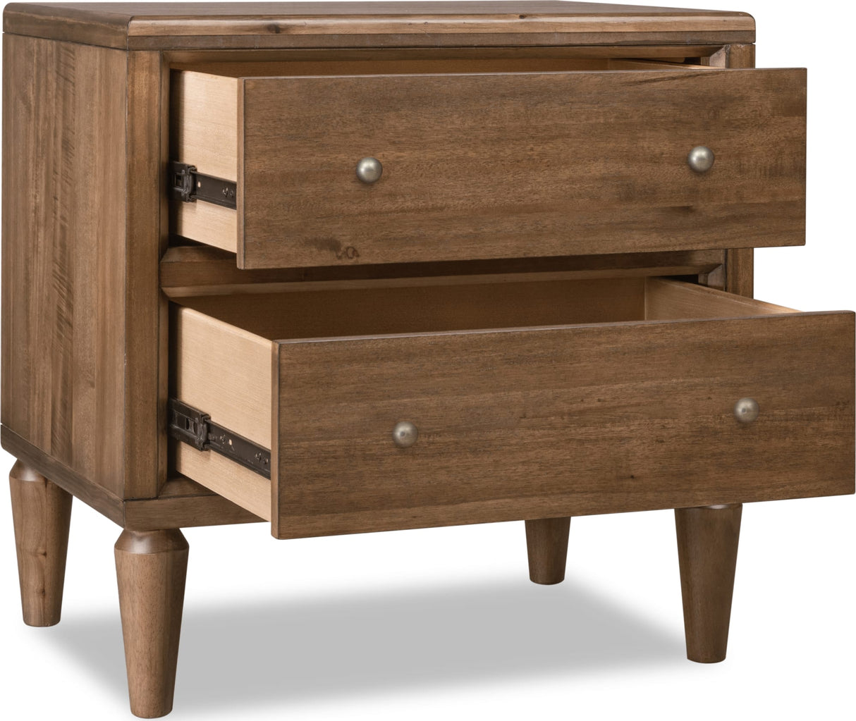 Langley Autumn Forest Two Drawer Nightstand w/CM by Modus Furniture at Eve Furniture