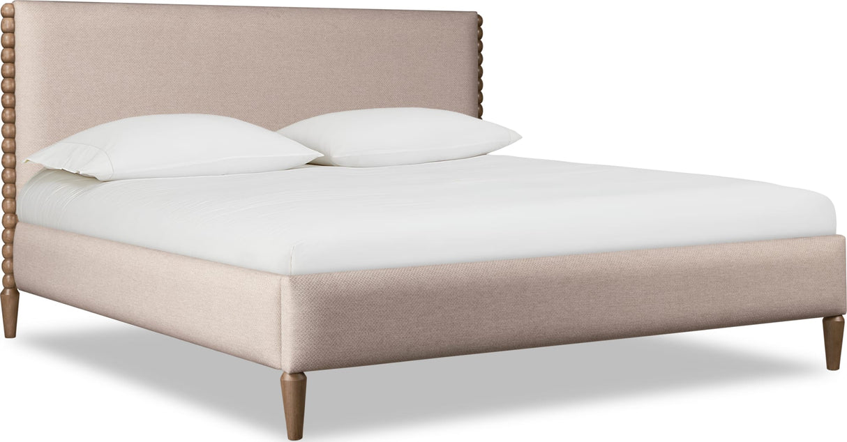 Langley Honey Wheat/Autumn Forest Upholstered California King Bed by Modus Furniture at Eve Furniture
