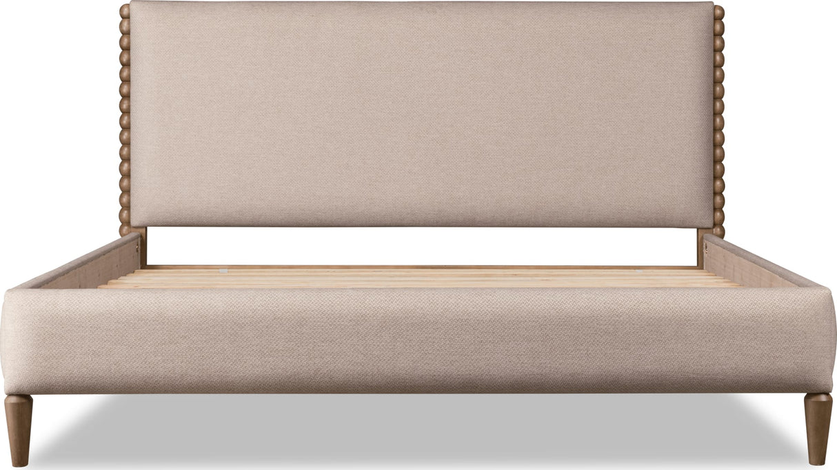 Langley Honey Wheat/Autumn Forest Upholstered California King Bed by Modus Furniture at Eve Furniture