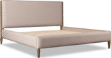 Langley Honey Wheat/Autumn Forest Upholstered California King Bed by Modus Furniture at Eve Furniture