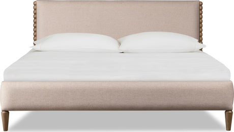 Langley Honey Wheat/Autumn Forest Upholstered King Bed by Modus Furniture at Eve Furniture