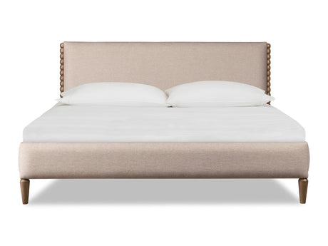 Langley Honey Wheat/Autumn Forest Upholstered King Bed by Modus Furniture at Eve Furniture
