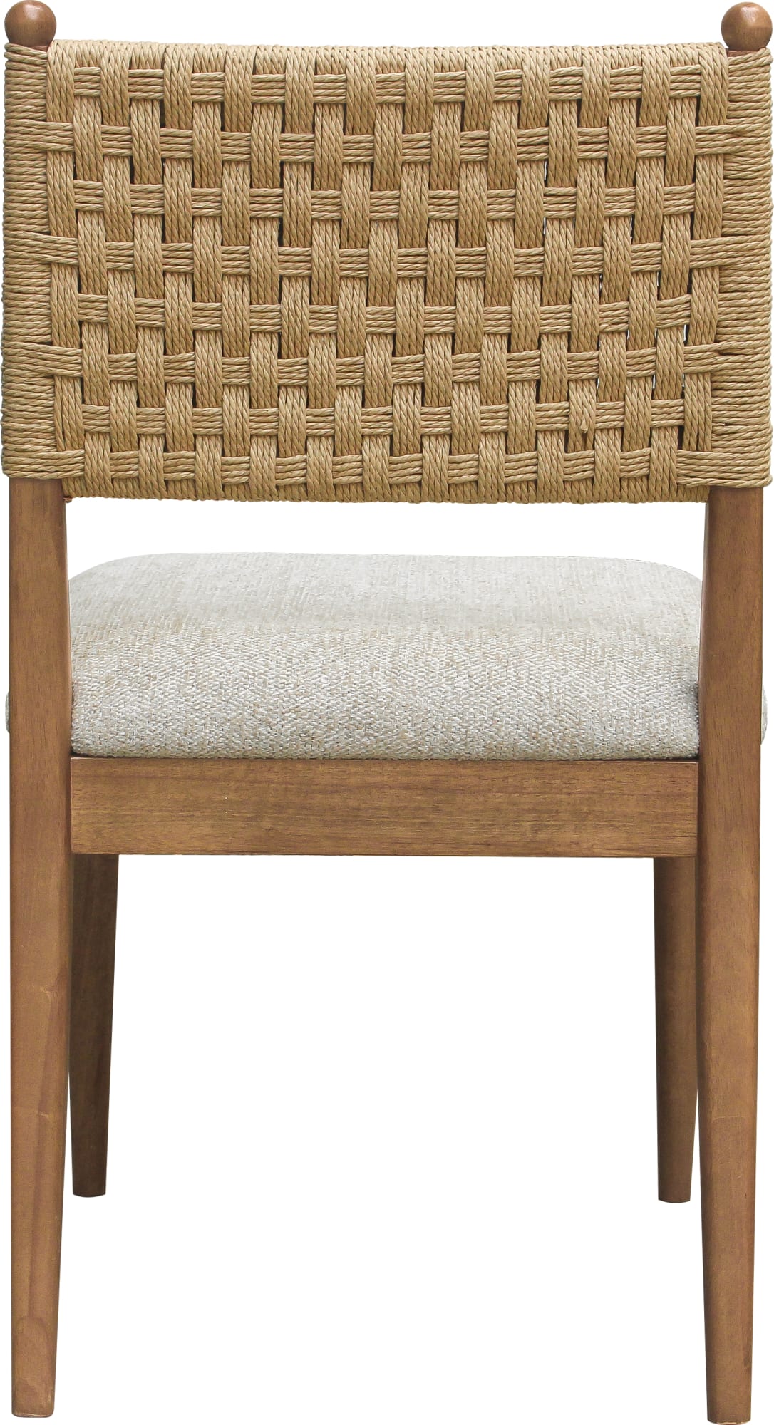 Langley Snow White/Cabin Glow Woven Back Chair (Set of 2) by Modus Furniture at Eve Furniture